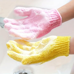 3pcs Exfoliating Gloves Loofah Bathtub Shower Gloves
