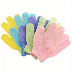 3pcs Exfoliating Gloves Loofah Bathtub Shower Gloves