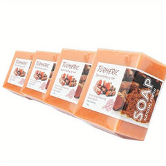 4pcs Turmeric Soap Removes Dirt Moisturizes Skin