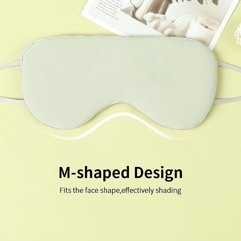 Warm & Double-Sided Eye Mask Travel Ice Silk Blindfold for Sleeping