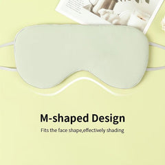Warm & Double-Sided Eye Mask Travel Ice Silk Blindfold for Sleeping