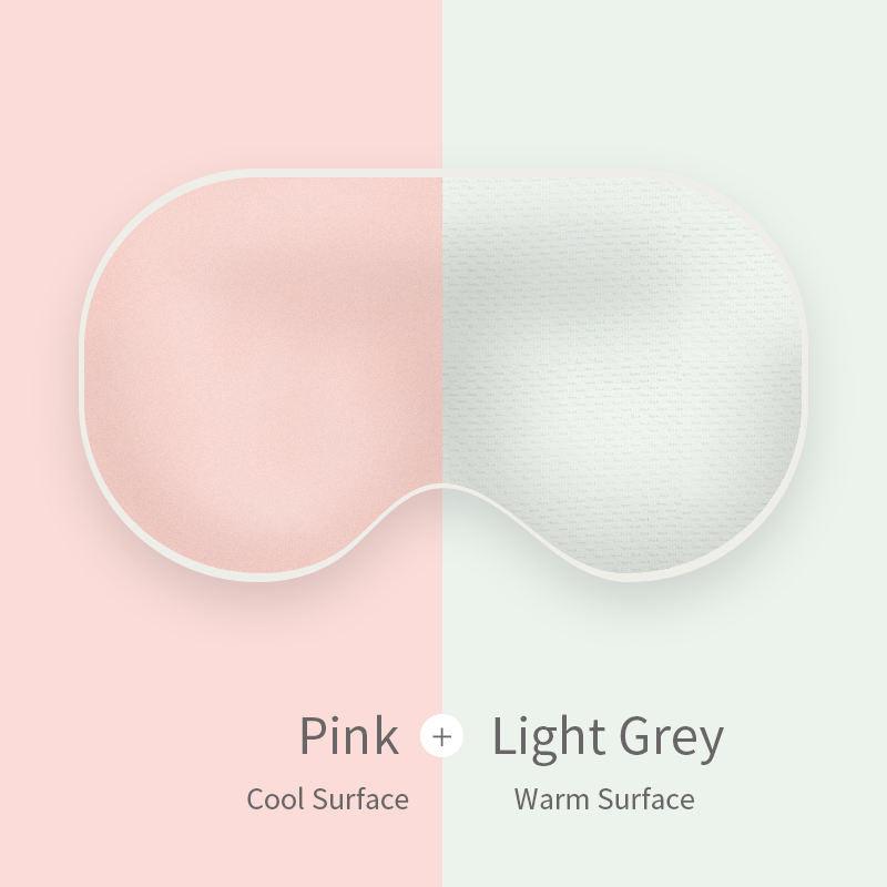 Warm & Double-Sided Eye Mask Travel Ice Silk Blindfold for Sleeping