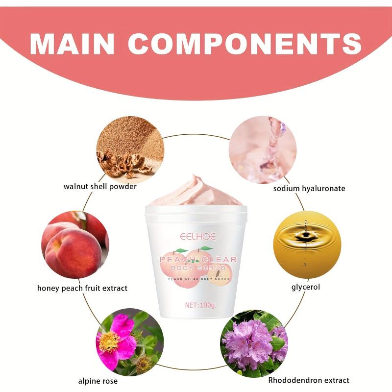 100g Peach Scrub Hydrating Cleansing Ice Cream Scrub