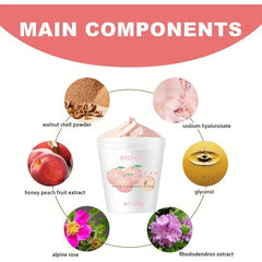100g Peach Scrub Hydrating Cleansing Ice Cream Scrub