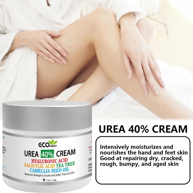 Urea Cream w/ 2% Salicylic Acid for Cracked Feet - Foot Moisturizer