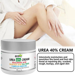 Urea Cream w/ 2% Salicylic Acid for Cracked Feet - Foot Moisturizer