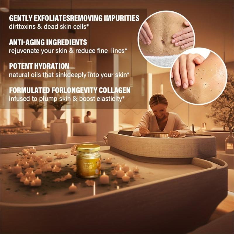 Turmeric Body Scrub Gentle Exfoliation for Radiant Skin Spot Removal