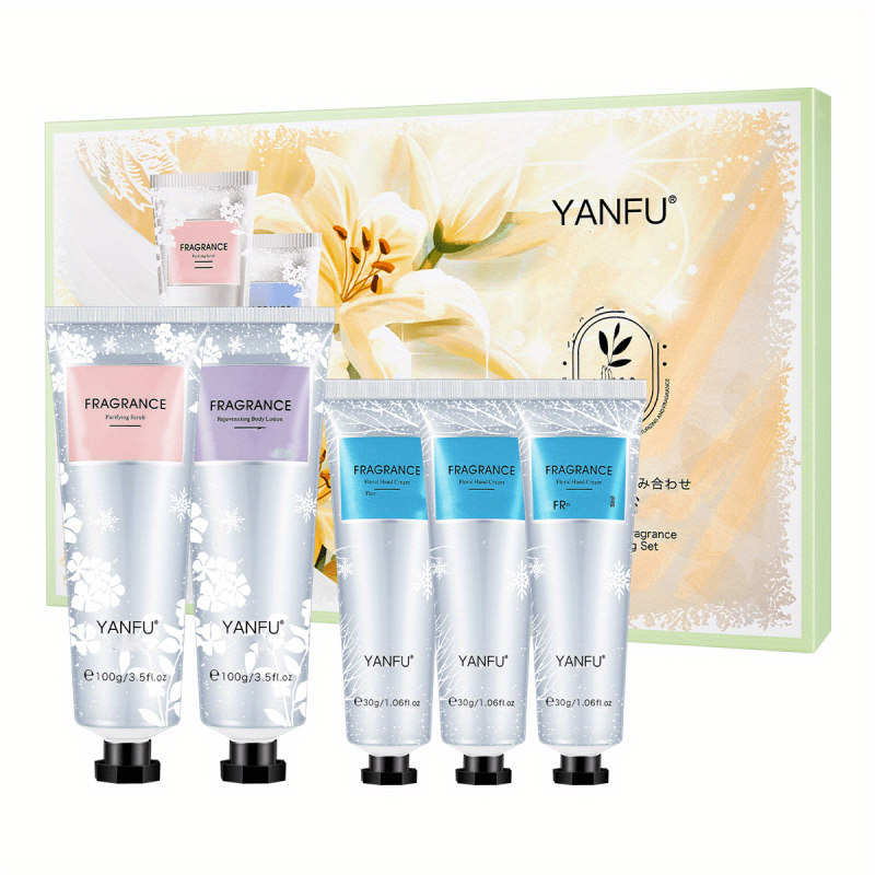 Skin Care Kit: Scrub Lotion & Hand Cream Set for Rejuvenation
