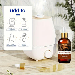 100% Pure Sandalwood Essential Oil 3.38oz 100ml Hair & Skin Care