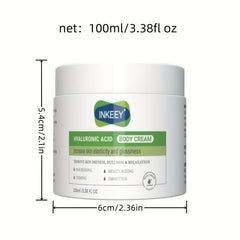 Hyaluronic Acid Body Cream for Firming Moisturization