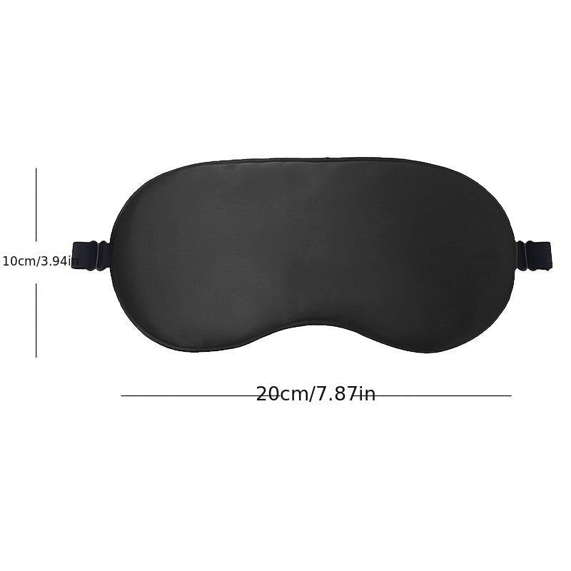 Soft Silk Sleep Eye Mask for Travel - Adjustable Elastic Band for Enhanced Sleep