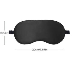 Soft Silk Sleep Eye Mask for Travel - Adjustable Elastic Band for Enhanced Sleep