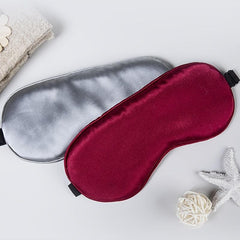 Soft Silk Sleep Eye Mask for Travel - Adjustable Elastic Band for Enhanced Sleep