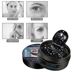 Glitter Eye Mask Bamboo Charcoal Moisturize Refine Pores Firm Under Eye Skin