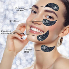 Glitter Eye Mask Bamboo Charcoal Moisturize Refine Pores Firm Under Eye Skin