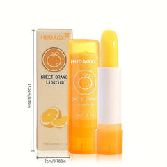 2pcs Orange Aloe Lip Balm Moisturizing Hydration Smooth Fine Lines