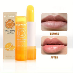 2pcs Orange Aloe Lip Balm Moisturizing Hydration Smooth Fine Lines
