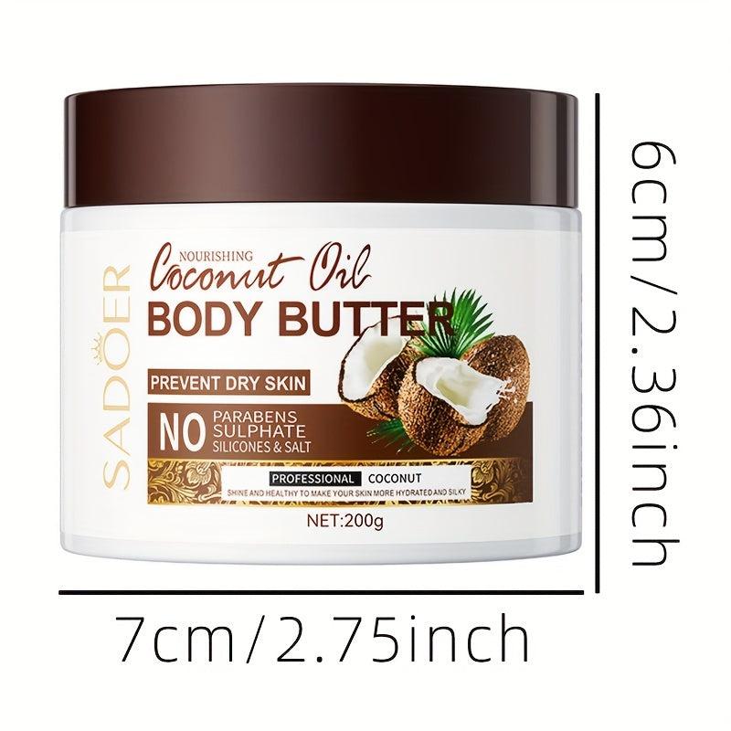 200g Coconut Body Butter Cream Moisturizer