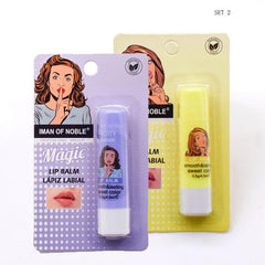 2pcs Cartoon Moisturizing Lipstick Prevent Dryness Lip Balm