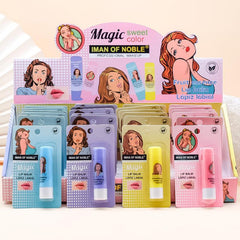 2pcs Cartoon Moisturizing Lipstick Prevent Dryness Lip Balm