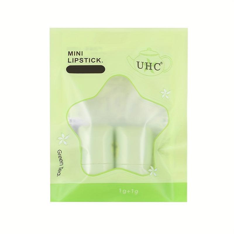 2pcs Mini Tea Scented Lipstick Bag Hydrating Moisturizing Portable Lip