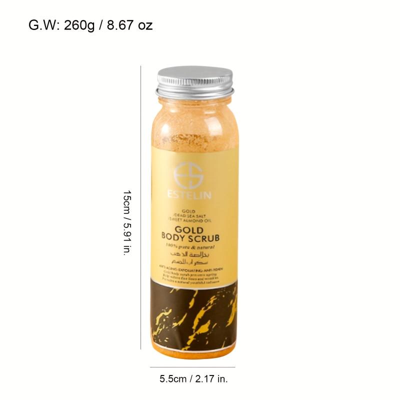 Golden Body Scrub 200g Moisturizing Nourishing Skin Cleansing Skin Smoothing