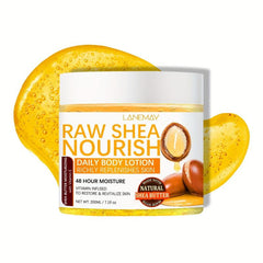 6.76 Oz 200ml Body Lotion All Natural Pure Yellow Shea Butter