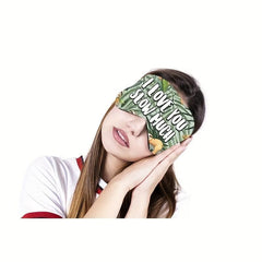 Sloth Print Eye Mask For Sleeping Blindfolds Women Men Travel Nap