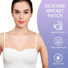 Reusable Breast Smooth Wrinkle Patches Breast Pads Silicone Patches