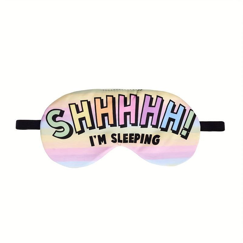 Comfortable Eye Mask For Sleeping Polyester Blindfolds Women Men Travel Nap