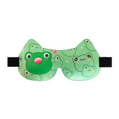 3D Sponge Fabric Cartoon Eye Mask - Comfortable Travel Sleep Relax