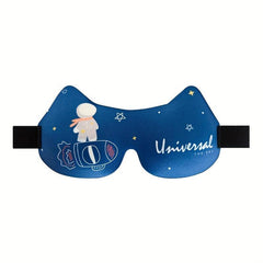 3D Sponge Fabric Cartoon Eye Mask - Comfortable Travel Sleep Relax