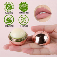 Organic Rose Lip Balm Ball Natural Moisturizer