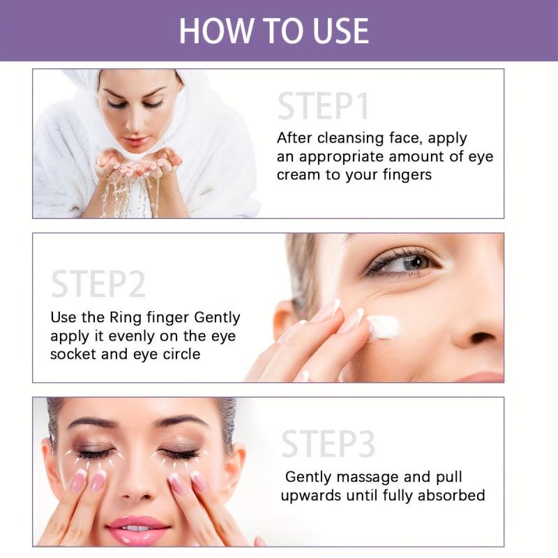 Dark Circle & Puffiness Eye Cream, Night Under Eye Cream for Wrinkle Smoothing