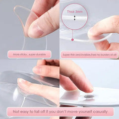 3pcs Reusable Face Chest Pads Set Silicone Wrinkle Smoothing Patches