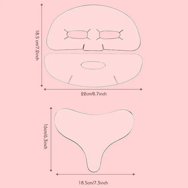 3pcs Reusable Face Chest Pads Set Silicone Wrinkle Smoothing Patches