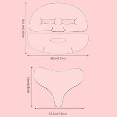 3pcs Reusable Face Chest Pads Set Silicone Wrinkle Smoothing Patches