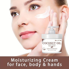 Coconut Body Lotion Moisturizing Cream - Natural Coconut Cream Moisturizer