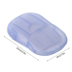Travel Soap Slices Box Portable Soap Paper 20 Piece Set