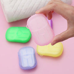 Travel Soap Slices Box Portable Soap Paper 20 Piece Set