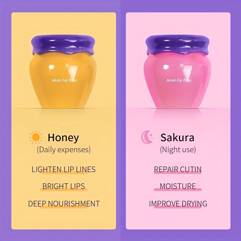 Honey Lip Balm & Lip Mask Set for Repairing & Smoothing Lips