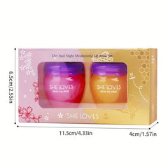 Honey Lip Balm & Lip Mask Set for Repairing & Smoothing Lips