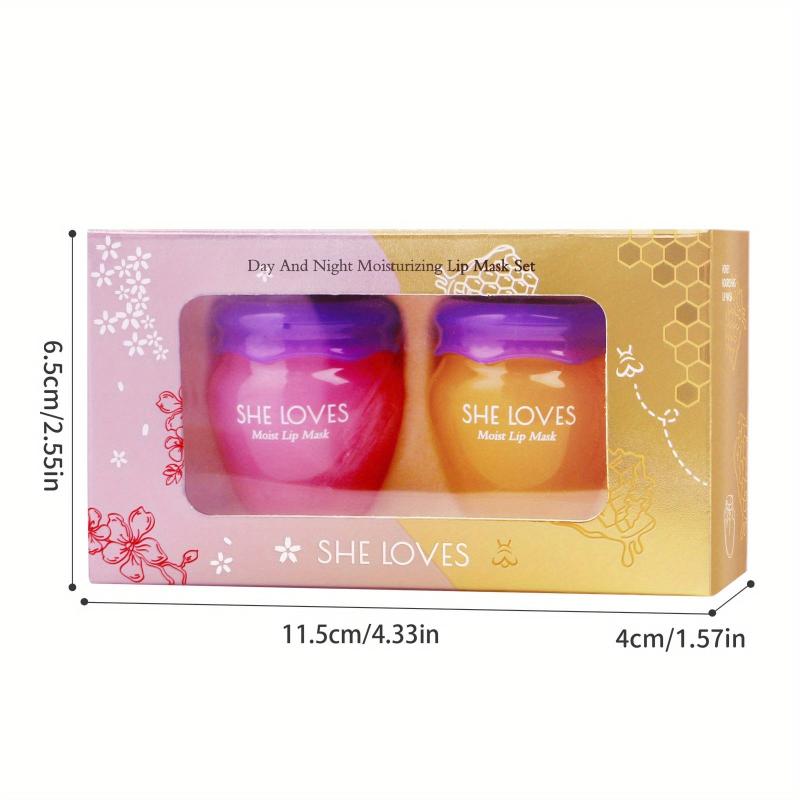 Honey Lip Balm & Lip Mask Set for Repairing & Smoothing Lips