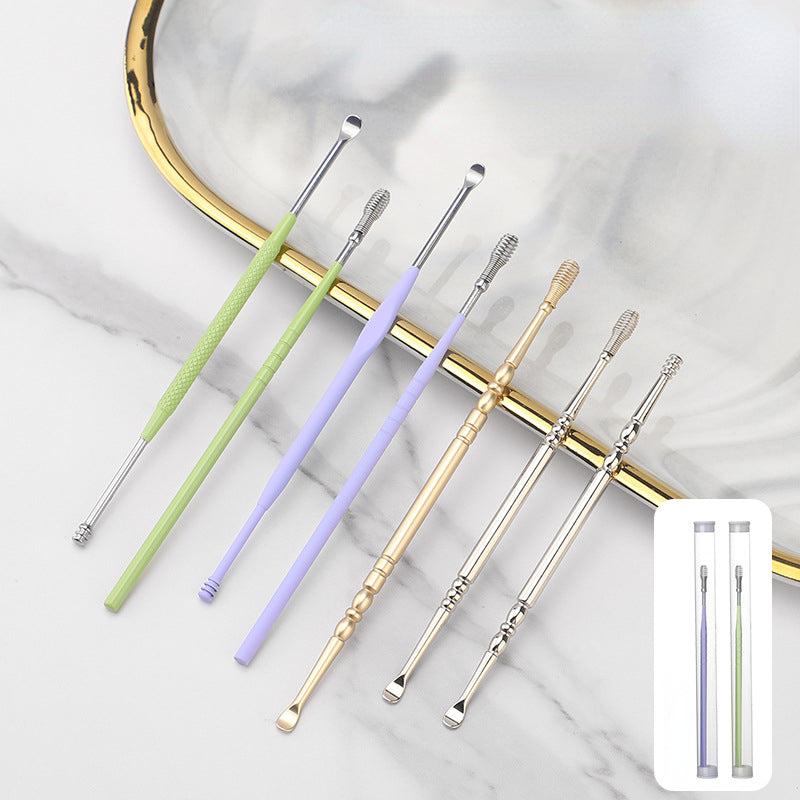 Stainless Steel Double Head Ear Wax Removal Tool Ear Pick Ear Cleaner