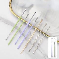 Stainless Steel Double Head Ear Wax Removal Tool Ear Pick Ear Cleaner