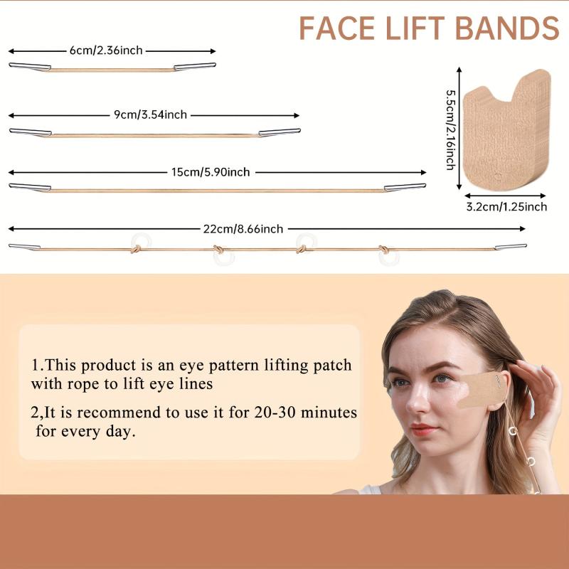 5pair Eye Line Lift Patch, Instant Face Lifting Patch, Neck and Eye Tape Kit