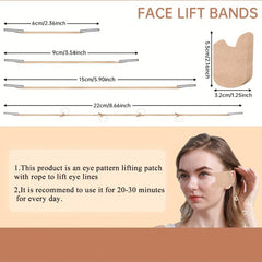 5pair Eye Line Lift Patch, Instant Face Lifting Patch, Neck and Eye Tape Kit