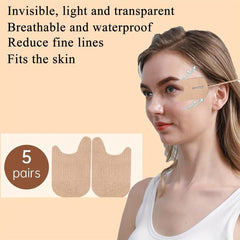 5pair Eye Line Lift Patch, Instant Face Lifting Patch, Neck and Eye Tape Kit
