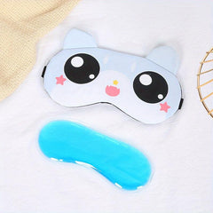 Cartoon Sleep Mask for Home & Travel, Cold Compress Blindfold Eye Shade