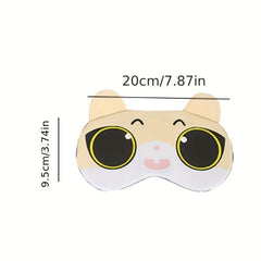 Cartoon Sleep Mask for Home & Travel, Cold Compress Blindfold Eye Shade